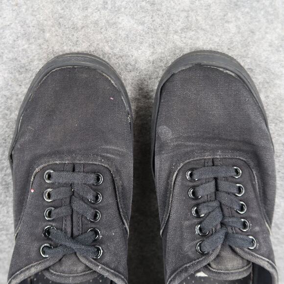 City Sneaks Shoes Womens 6 Casual Sneakers Black Canvas Lace Up Trainers - Picture 7 of 11